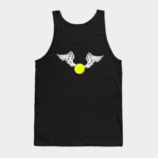 Flying Tennis Ball for Funny Design forTennis Lovers Tank Top